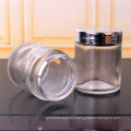 hot sell 75ml  2.5oz wide mouth cylinder glass storage glass food honey jar with black lid